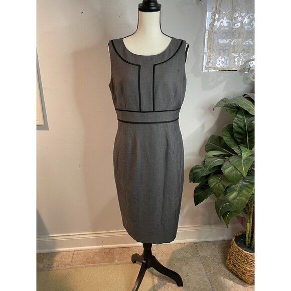 Black Label By Evan-Picone Women's Sleeveless Sheath Dress Size 8 - Picture 1 of 15